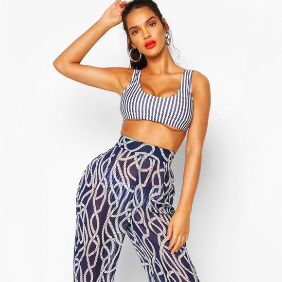 Boohoo Beach trouser size 12 (CartB-118) - Picture 2 of 2